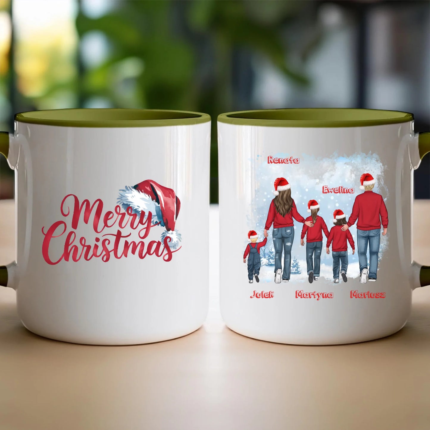 Kubek personalizowany świąteczny dla rodziny #814