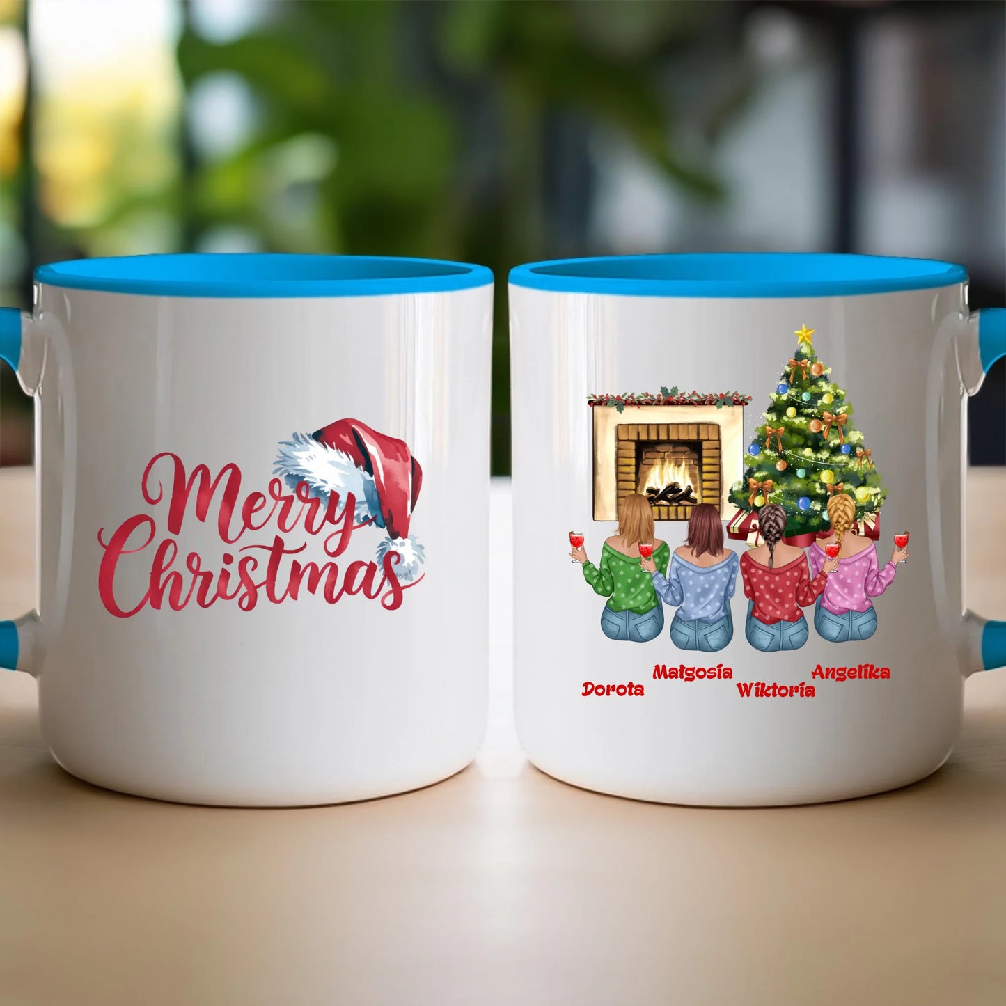 Kubek personalizowany świąteczny dla przyjaciółek #129