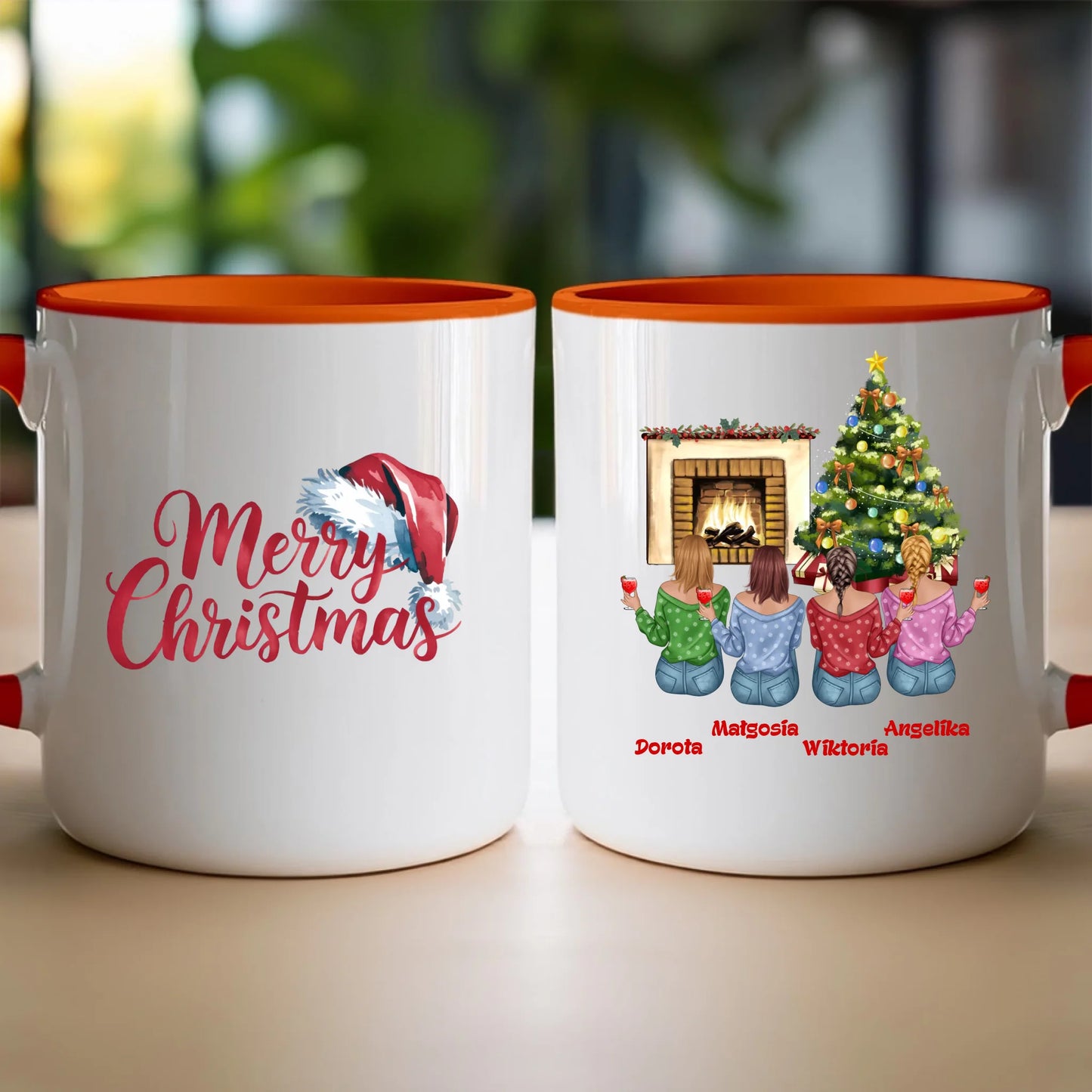 Kubek personalizowany świąteczny dla przyjaciółek #129