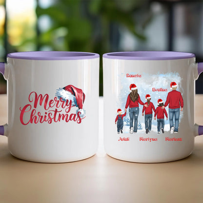 Kubek personalizowany świąteczny dla rodziny #814