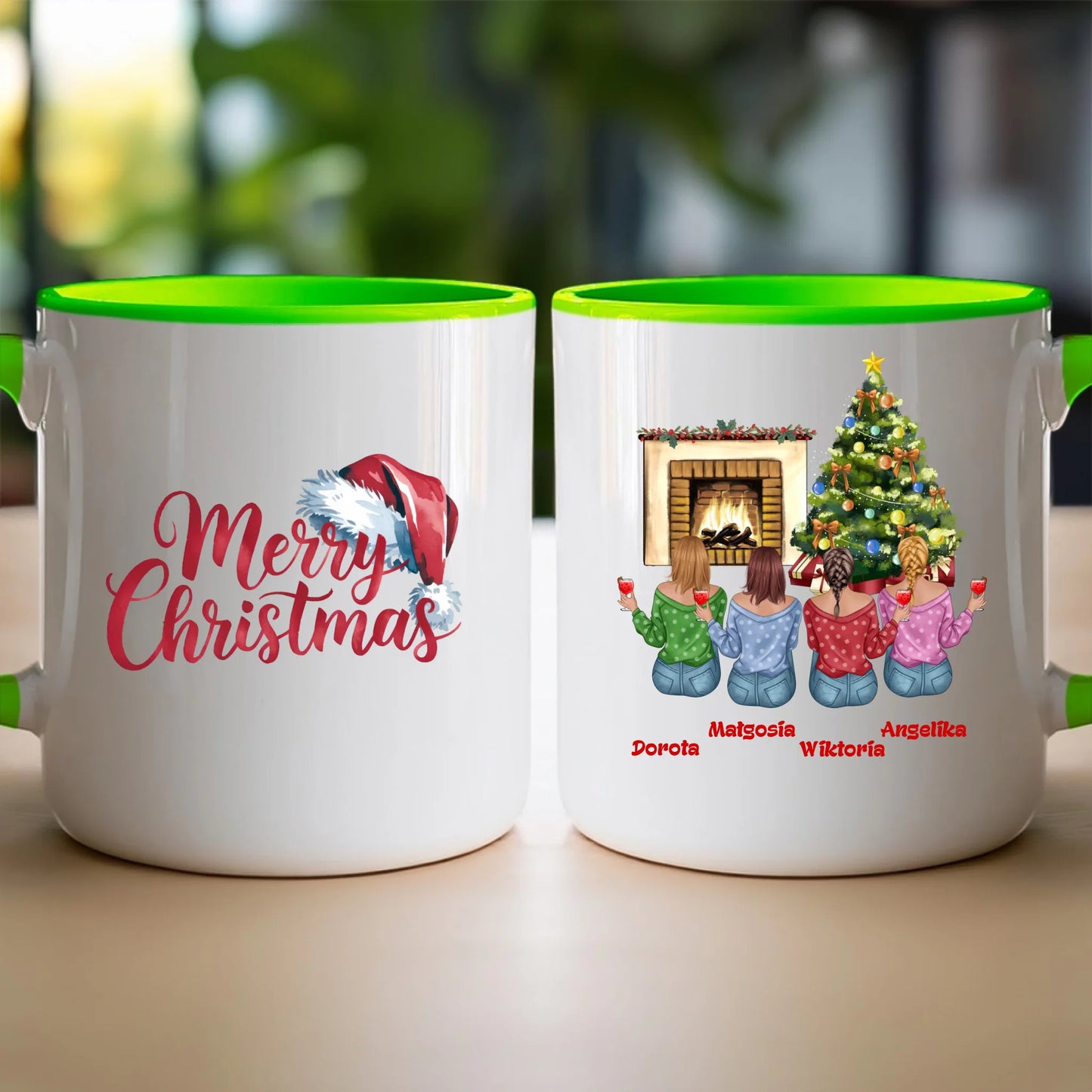 Kubek personalizowany świąteczny dla przyjaciółek #129