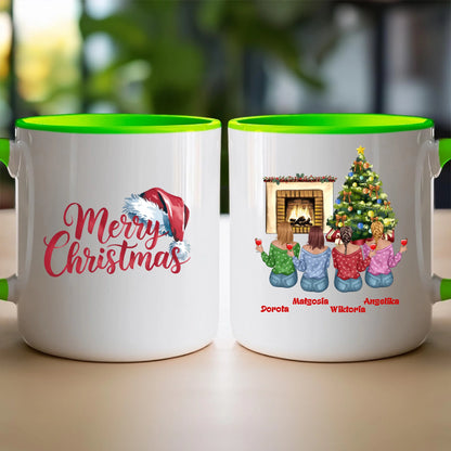 Kubek personalizowany świąteczny dla przyjaciółek #129