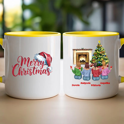 Kubek personalizowany świąteczny dla przyjaciółek #129