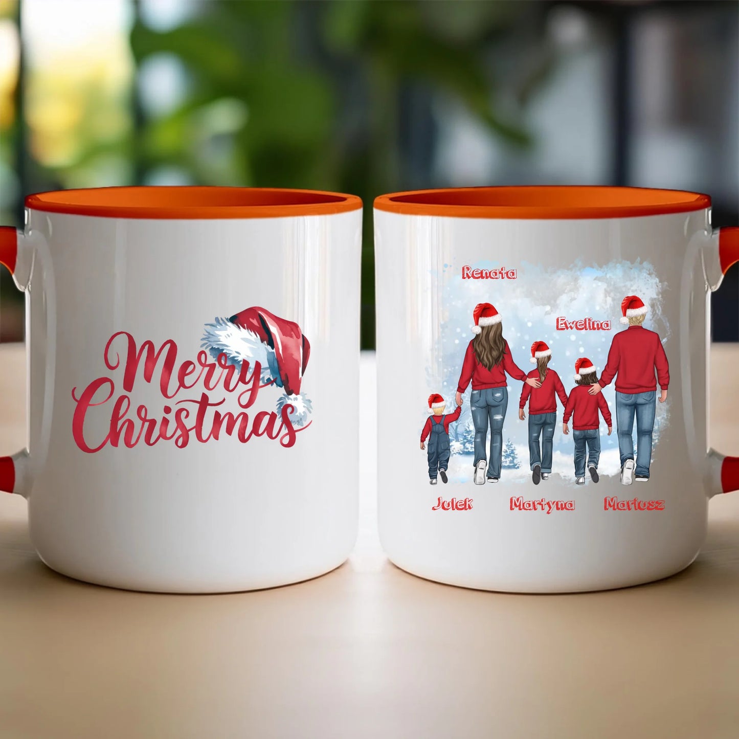 Kubek personalizowany świąteczny dla rodziny #814