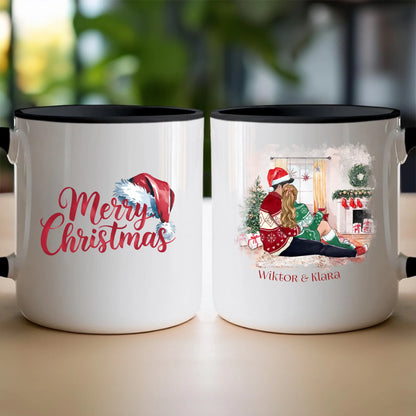 Kubek personalizowany świąteczny dla par #58