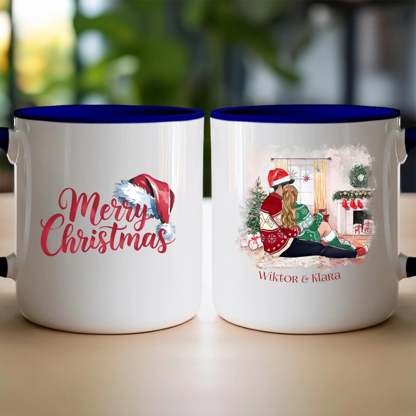 Kubek personalizowany świąteczny dla par #58