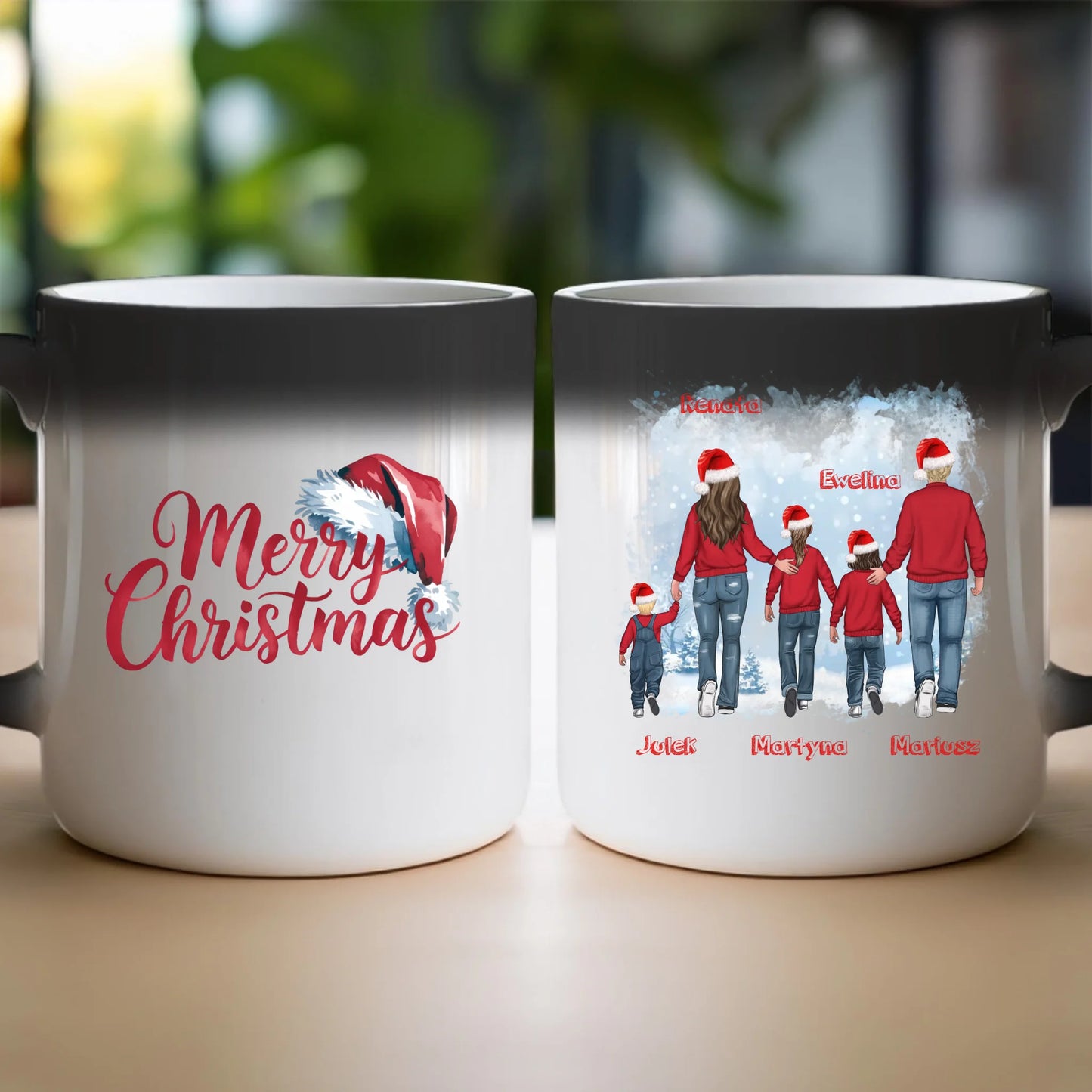 Kubek personalizowany świąteczny dla rodziny #814