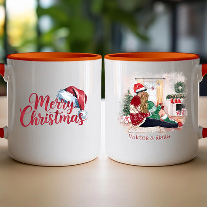 Kubek personalizowany świąteczny dla par #58
