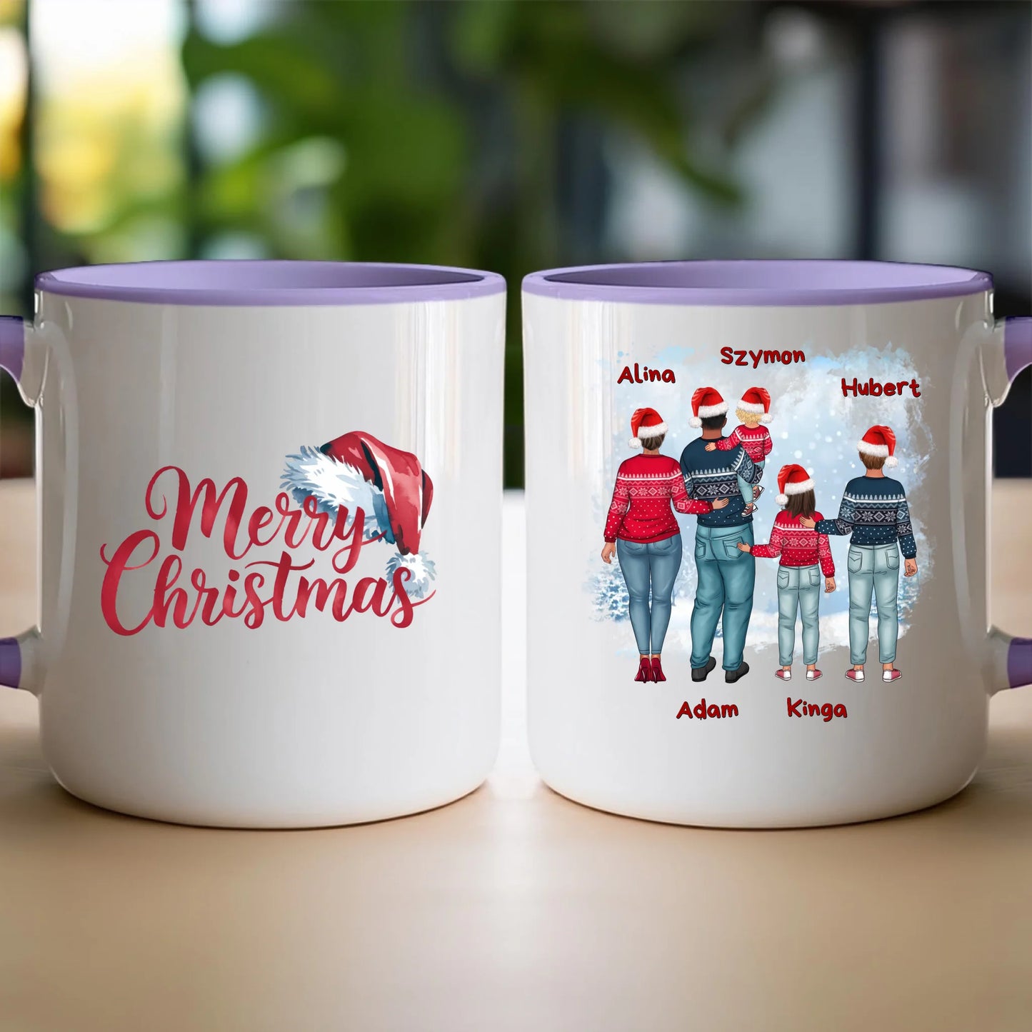 Kubek personalizowany świąteczny dla par #57