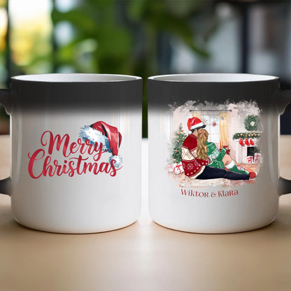 Kubek personalizowany świąteczny dla par #58