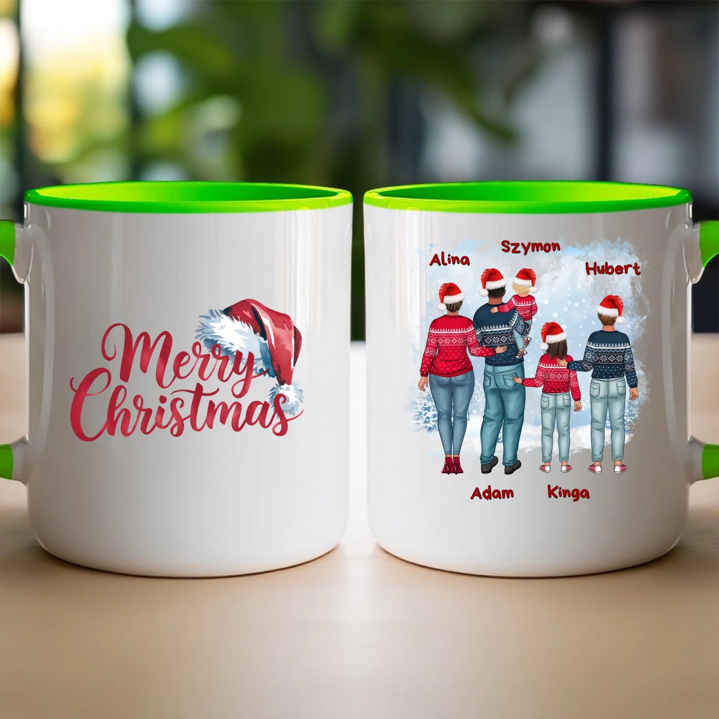 Kubek personalizowany świąteczny dla par #57