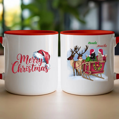 Kubek personalizowany świąteczny dla przyjaciółek #125