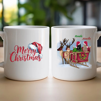 Kubek personalizowany świąteczny dla przyjaciółek #125