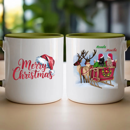 Kubek personalizowany świąteczny dla przyjaciółek #125