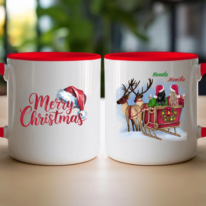 Kubek personalizowany świąteczny dla przyjaciółek #125