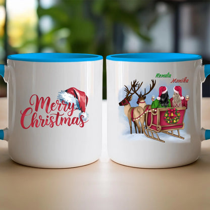 Kubek personalizowany świąteczny dla przyjaciółek #125