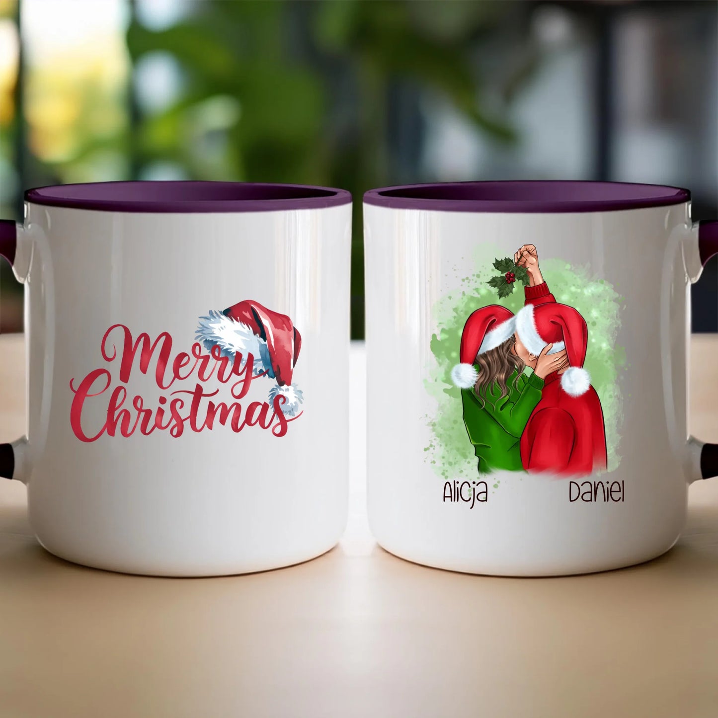 Kubek personalizowany świąteczny dla par #52