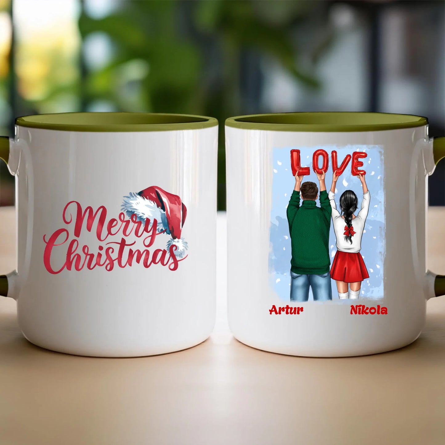 Kubek personalizowany świąteczny dla par #53
