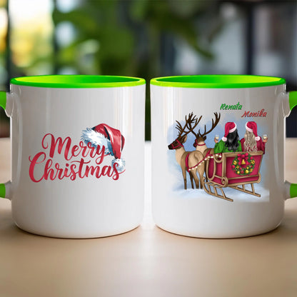 Kubek personalizowany świąteczny dla przyjaciółek #125