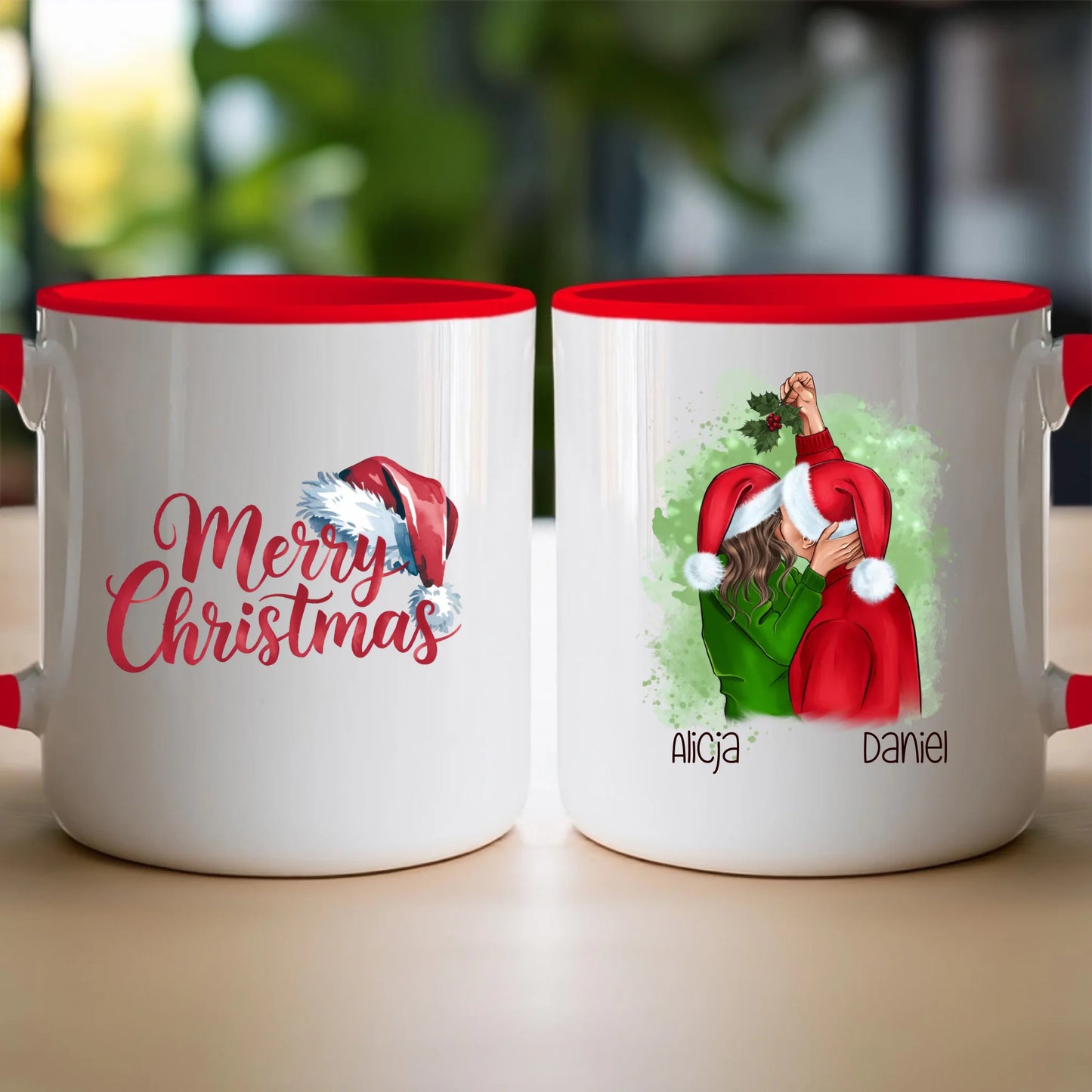 Kubek personalizowany świąteczny dla par #52