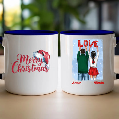 Kubek personalizowany świąteczny dla par #53