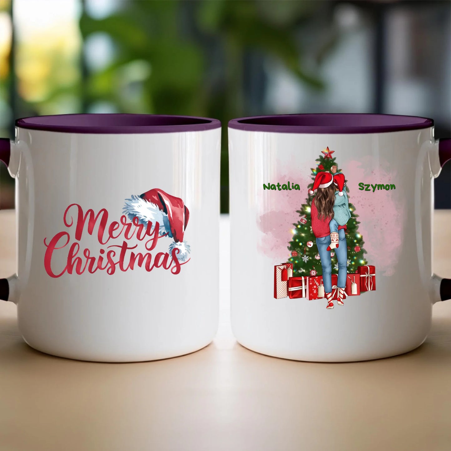 Kubek personalizowany świąteczny dla mamy #301