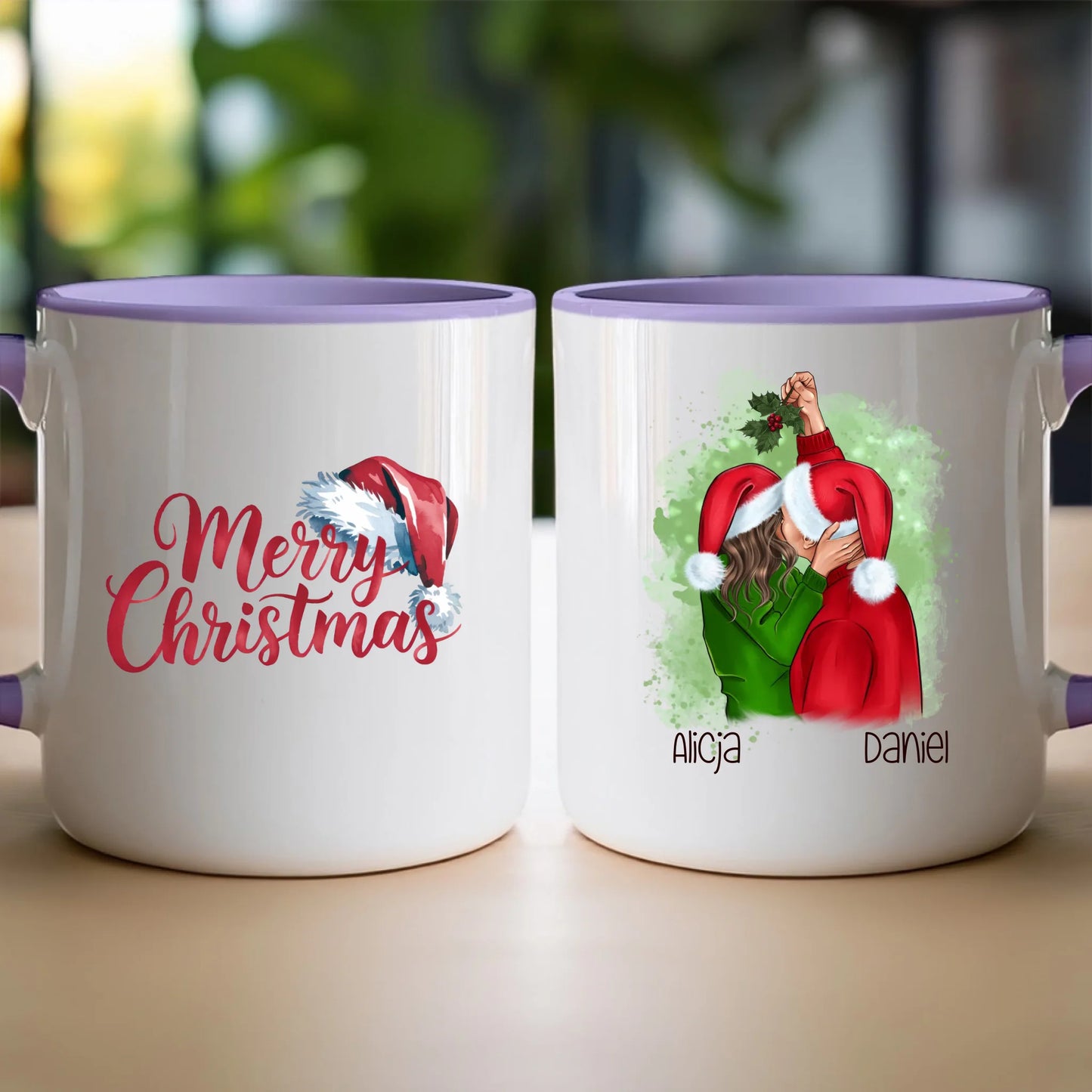 Kubek personalizowany świąteczny dla par #52