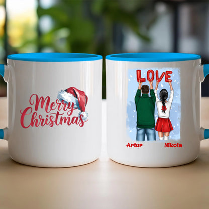 Kubek personalizowany świąteczny dla par #53
