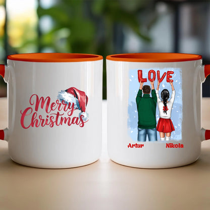 Kubek personalizowany świąteczny dla par #53