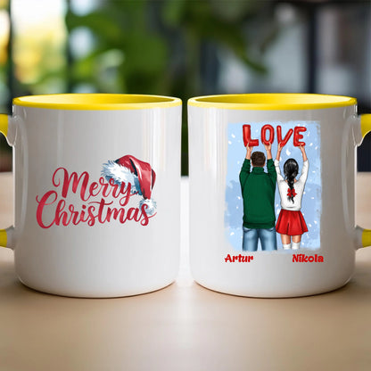 Kubek personalizowany świąteczny dla par #53