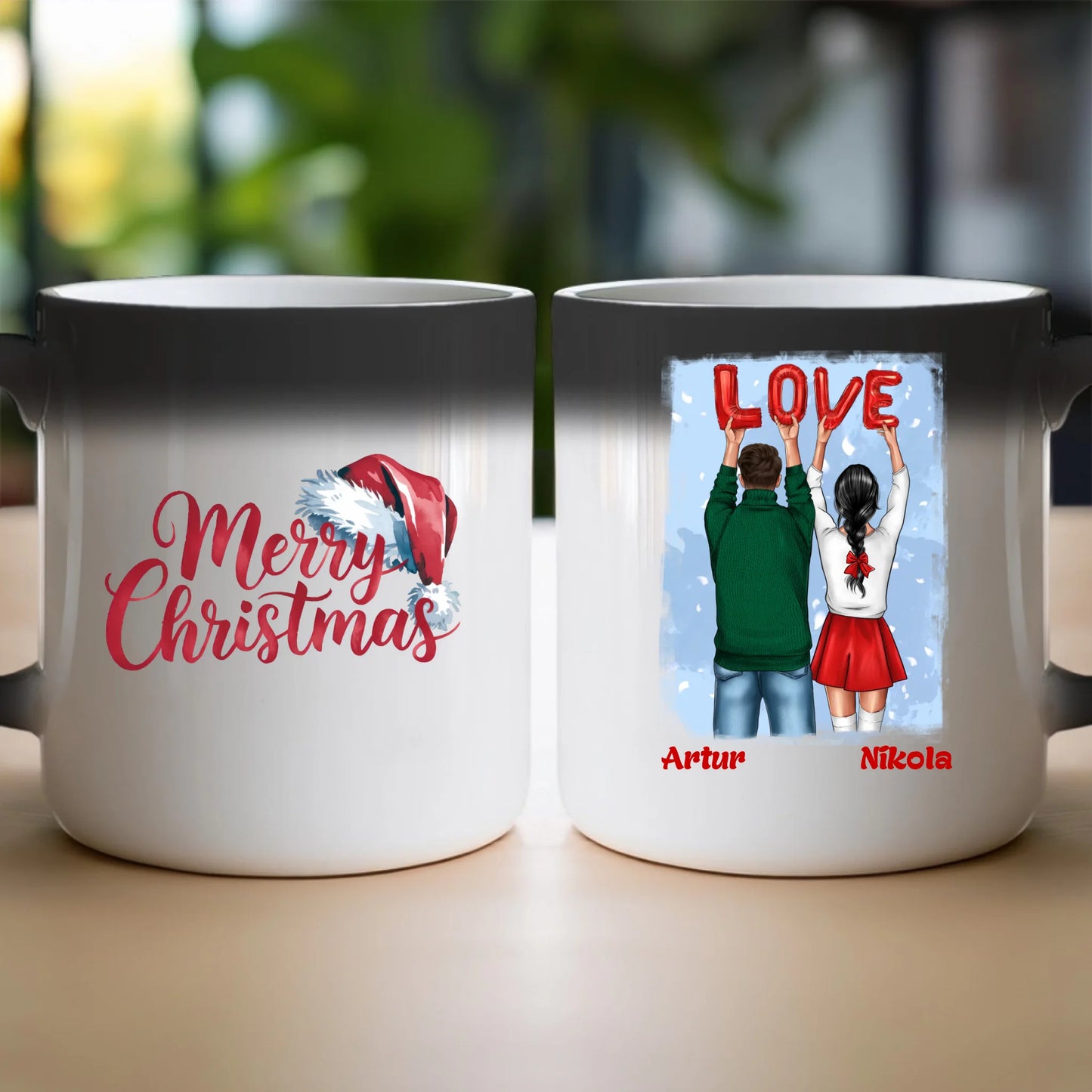 Kubek personalizowany świąteczny dla par #53