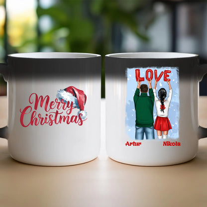 Kubek personalizowany świąteczny dla par #53