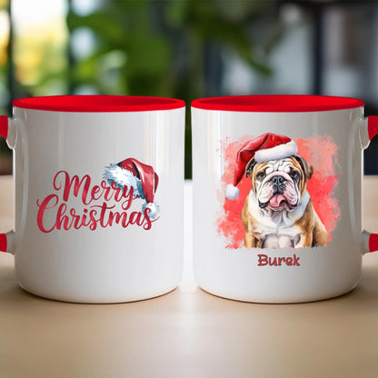 Kubek personalizowany świąteczny z psem #46