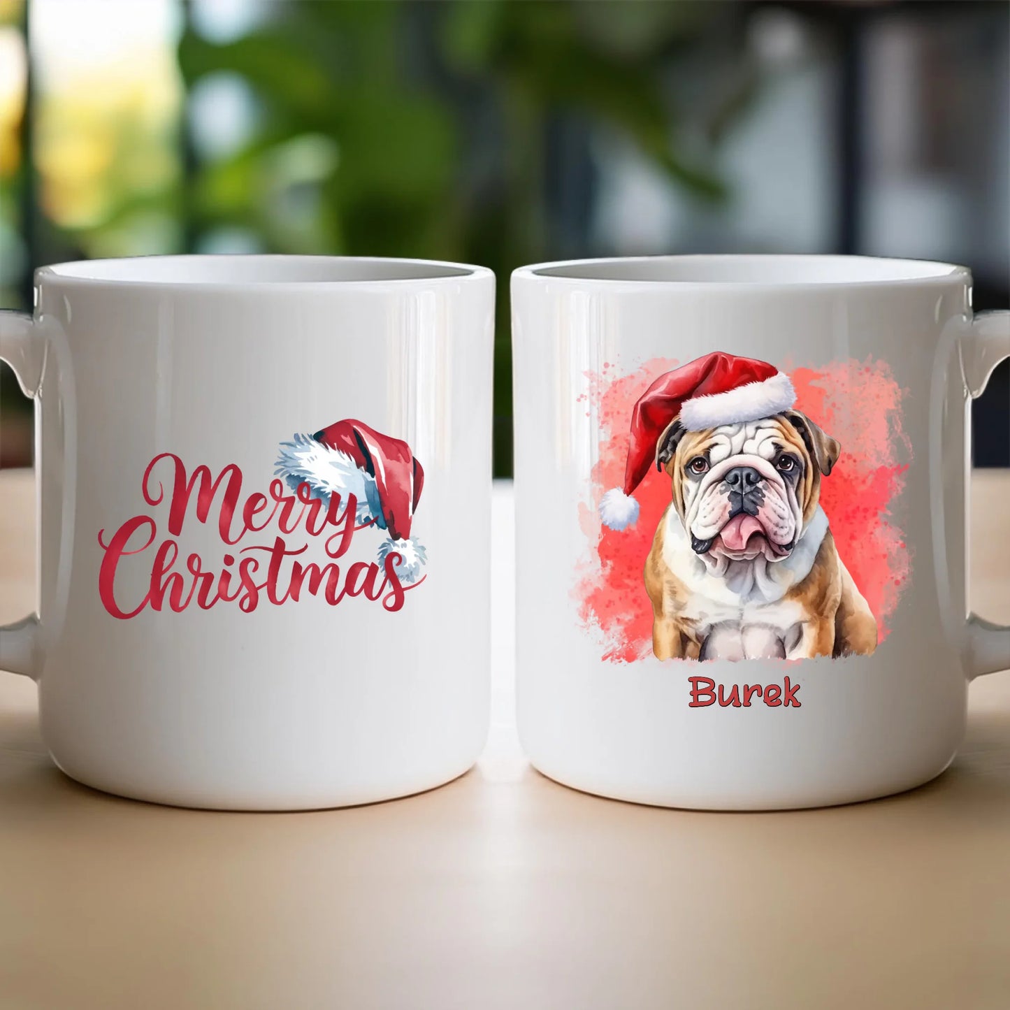 Kubek personalizowany świąteczny z psem #46