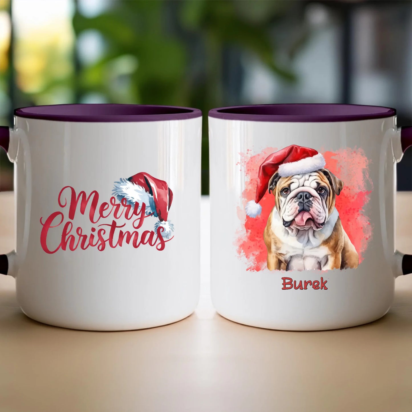 Kubek personalizowany świąteczny z psem #46