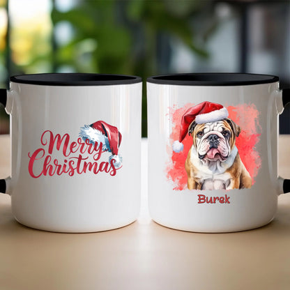 Kubek personalizowany świąteczny z psem #46