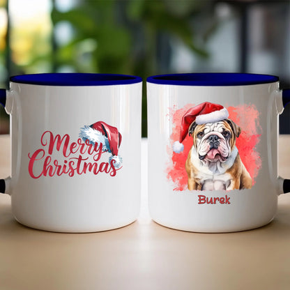 Kubek personalizowany świąteczny z psem #46