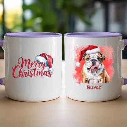 Kubek personalizowany świąteczny z psem #46