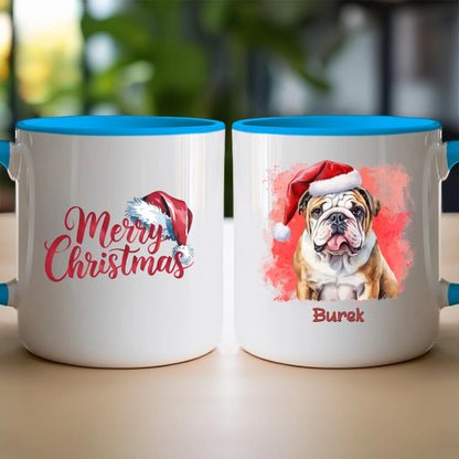 Kubek personalizowany świąteczny z psem #46