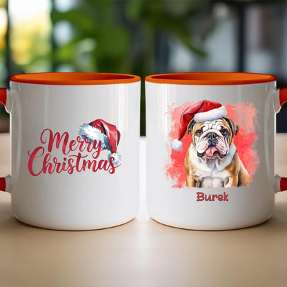 Kubek personalizowany świąteczny z psem #46