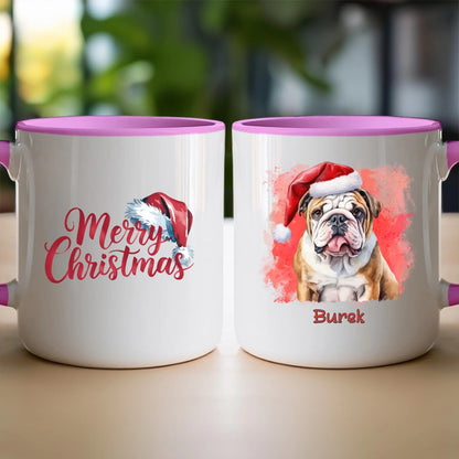 Kubek personalizowany świąteczny z psem #46