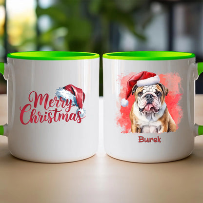 Kubek personalizowany świąteczny z psem #46