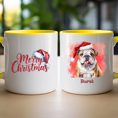 Kubek personalizowany świąteczny z psem #46