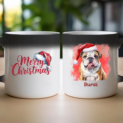 Kubek personalizowany świąteczny z psem #46