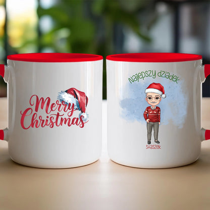 Kubek personalizowany dla dziadka świąteczny #270