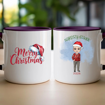 Kubek personalizowany dla dziadka świąteczny #270