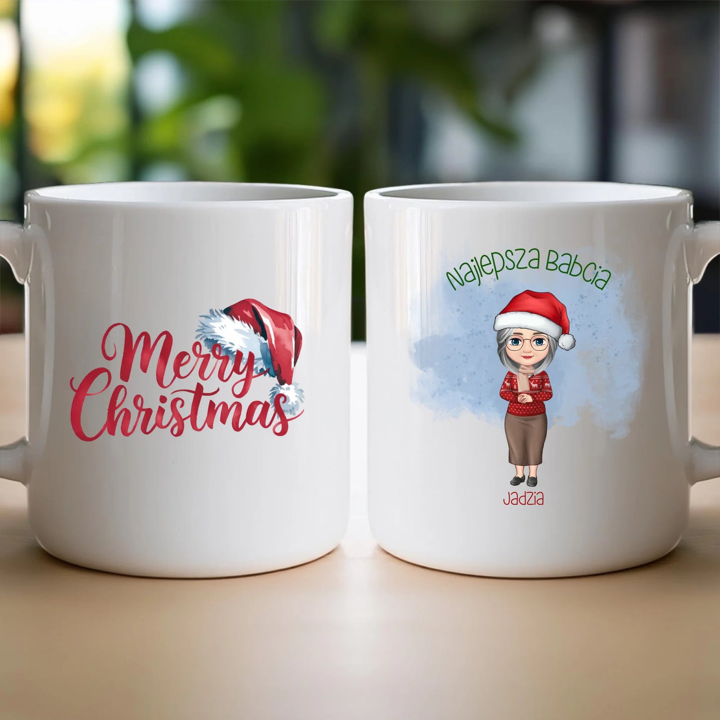 Kubek personalizowany dla babci świąteczny #232