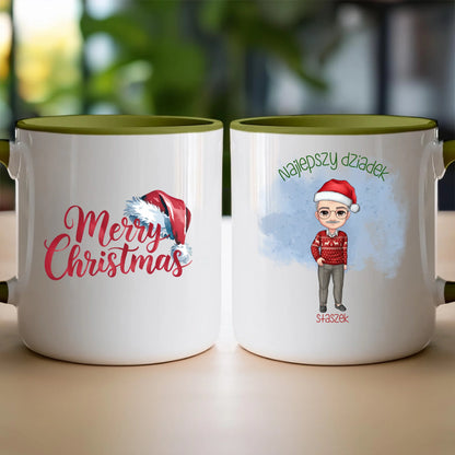 Kubek personalizowany dla dziadka świąteczny #270