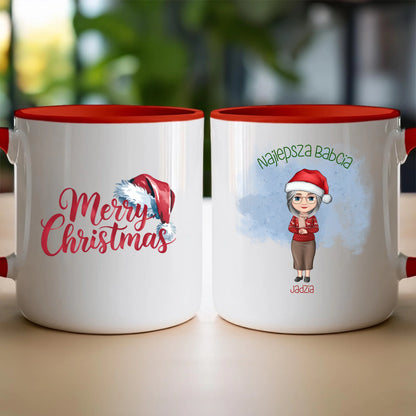 Kubek personalizowany dla babci świąteczny #232