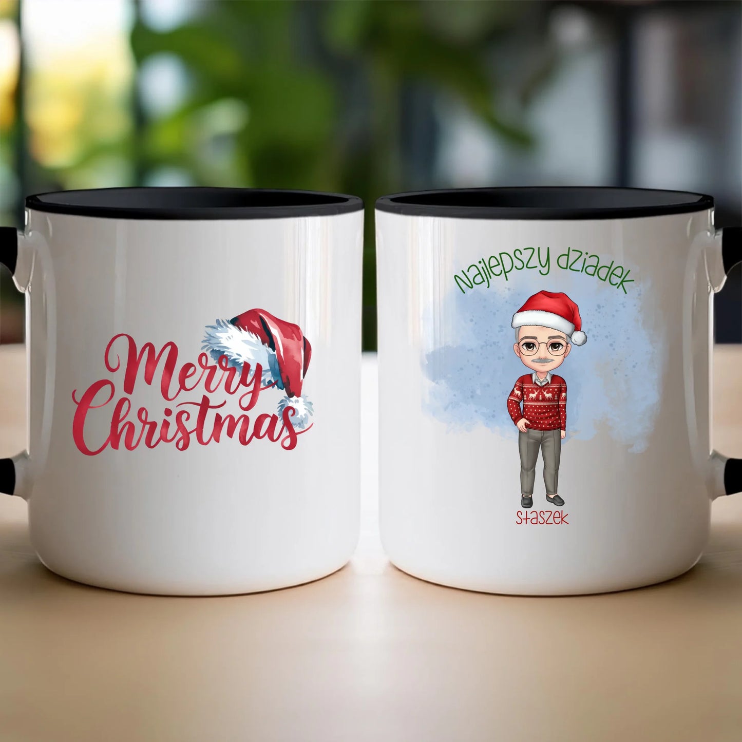 Kubek personalizowany dla dziadka świąteczny #270